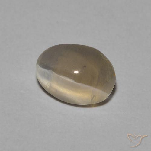 0.81 ct Brown Sillimanite Cat's Eye Stone, Natural Sillimanite Cat's Eye in Oval Cabochon Shape for Sale