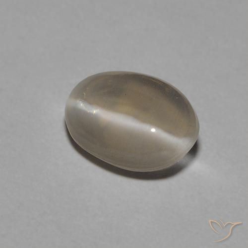 1.05 ct Brown Sillimanite Cat's Eye Stone, Natural Sillimanite Cat's Eye in Oval Cabochon Shape for Sale