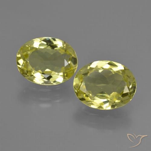 Sillimanita amarela de 3,46 quilates, corte oval de 9 x 7 mm do Sri Lanka, Photo A