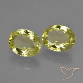 3.46 ctw Yellow Sillimanite Stones, Natural Sillimanite in Oval Facet Shape for Sale