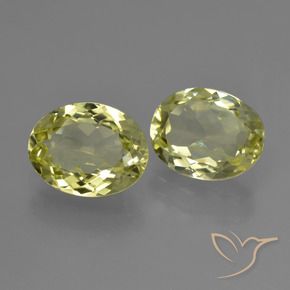 4.86 ctw Yellow Sillimanite Stones, Natural Sillimanite in Oval Facet Shape for Sale