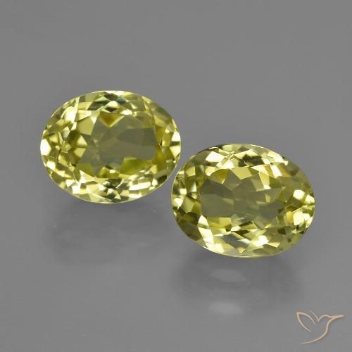 Sillimanita amarela de 4,08 quilates, corte oval de 8,8 x 7,1 mm do Sri Lanka, Photo A