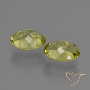 Sillimanite Gemstones in 9 x 7 mm (calibrated) Size for Sale, Sillimanite Stones in Green Yellow Color