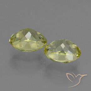 Sillimanite Gemstones in 9 x 7 mm (calibrated) Size for Sale, Sillimanite Stones in Green Yellow Color