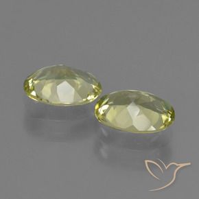Sillimanite Gemstones in 9 x 7 mm (calibrated) Size for Sale, Sillimanite Stones in Green Yellow Color