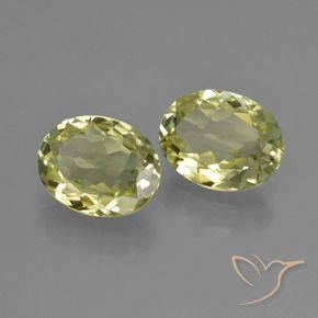 4.02 ctw Yellow Sillimanite Stones, Natural Sillimanite in Oval Facet Shape for Sale
