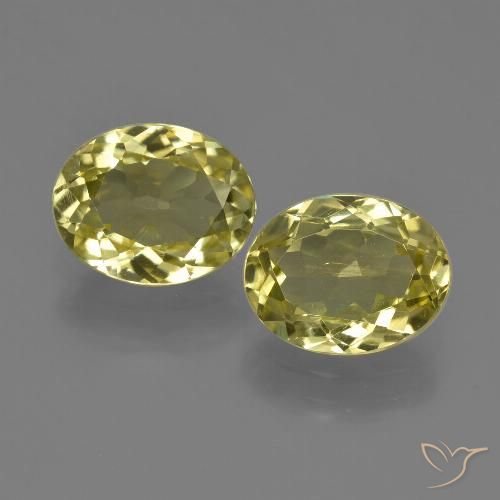Sillimanita amarela de 3,65 quilates, corte oval de 9 x 7,1 mm do Sri Lanka, Photo A