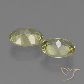Sillimanite Gemstones in 9 x 7 mm (calibrated) Size for Sale, Sillimanite Stones in Medium Yellow Color