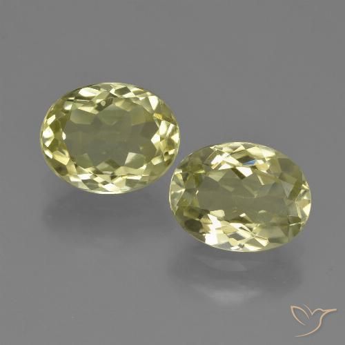 Sillimanita amarela de 3,81 quilates, corte oval de 9 x 6,9 mm do Sri Lanka, Photo A