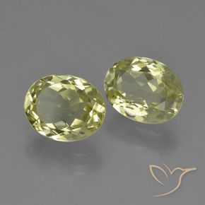 3.81 ctw Yellow Sillimanite Stones, Natural Sillimanite in Oval Facet Shape for Sale