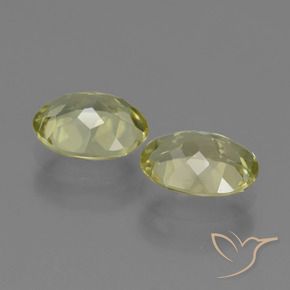Sillimanite Gemstones in 9 x 7 mm (calibrated) Size for Sale, Sillimanite Stones in Medium Yellow Color