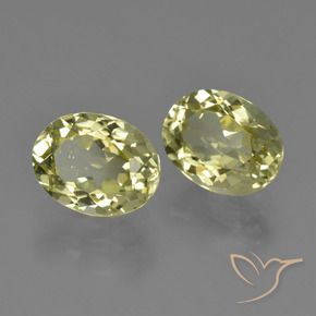 4.09 ctw Yellow Sillimanite Stones, Natural Sillimanite in Oval Facet Shape for Sale