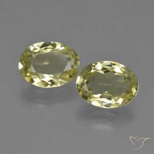 Sillimanita amarela de 3,15 quilates, corte oval de 8,9 x 6,7 mm do Sri Lanka, Photo A