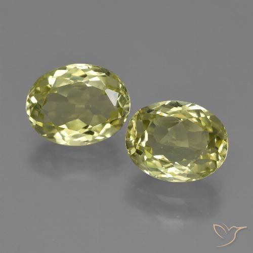 Sillimanita amarela de 4,32 quilates, corte oval de 9,1 x 7,2 mm do Sri Lanka, Photo A