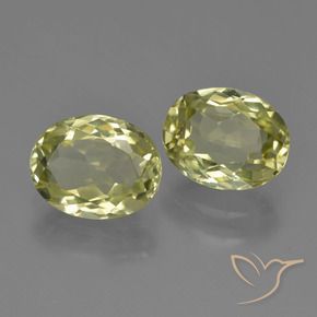 4.32 ctw Yellow Sillimanite Stones, Natural Sillimanite in Oval Facet Shape for Sale