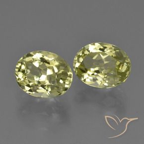 4.57 ctw Yellow Sillimanite Stones, Natural Sillimanite in Oval Facet Shape for Sale