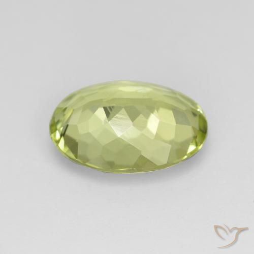 Sillimanite Gemstone in 10 x 8 mm (calibrated) Size for Sale, Sillimanite Stone in Medium Yellow Color