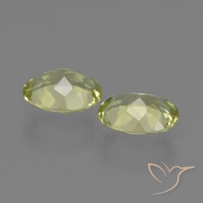 Sillimanite Gemstones in 9 x 7 mm (calibrated) Size for Sale, Sillimanite Stones in Yellow Green Color