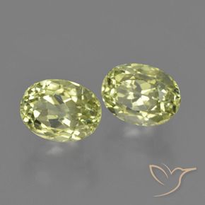 3.65 ctw Yellow Sillimanite Stones, Natural Sillimanite in Oval Facet Shape for Sale