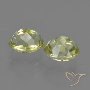 Sillimanite Gemstones in 8 x 6 mm (calibrated) Size for Sale, Sillimanite Stones in Yellow Green Color