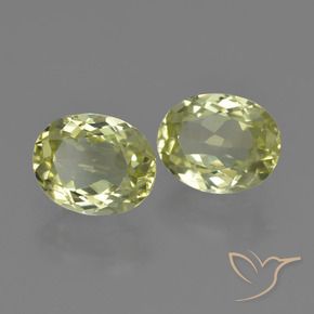 3.97 ctw Yellow Sillimanite Stones, Natural Sillimanite in Oval Facet Shape for Sale