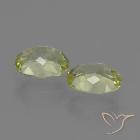 Sillimanite Gemstones in 9 x 7 mm (calibrated) Size for Sale, Sillimanite Stones in Medium Yellow Color