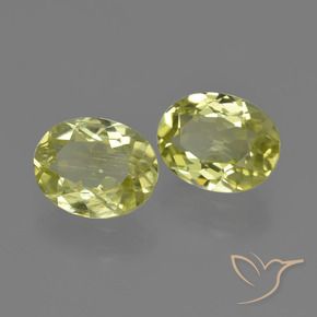 3.44 ctw Yellow Sillimanite Stones, Natural Sillimanite in Oval Facet Shape for Sale
