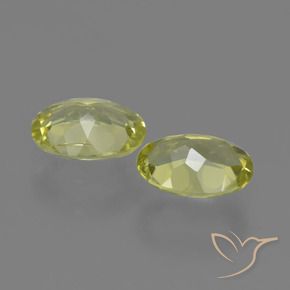 Sillimanite Gemstones in 9 x 7 mm (calibrated) Size for Sale, Sillimanite Stones in Greenish Yellow Color