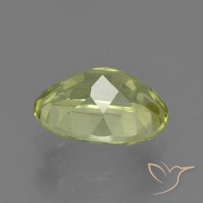 Sillimanite Gemstone in 9 x 7 mm (calibrated) Size for Sale, Sillimanite Stone in Greenish Yellow Color