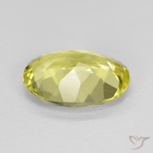 Sillimanite Gemstone in 10 x 8 mm (calibrated) Size for Sale, Sillimanite Stone in Light Yellow Color
