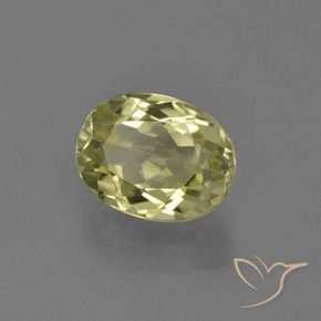 2.32 ct Yellow Sillimanite Stone, Natural Sillimanite in Oval Facet Shape for Sale