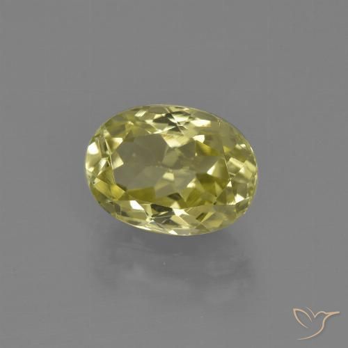 2.30ct Natural Light Golden-Yellow Sillimanite, Oval, VVS-VS