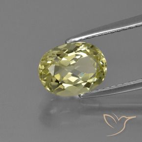 2.01 ct Yellow Sillimanite Stone, Natural Sillimanite in Oval Facet Shape for Sale