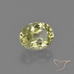 2.08 ct Yellow Sillimanite Stone, Natural Sillimanite in Oval Facet Shape for Sale