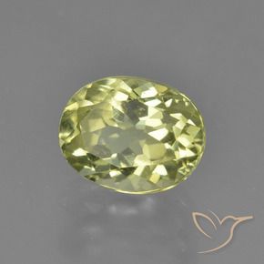 2.09 ct Yellow Sillimanite Stone, Natural Sillimanite in Oval Facet Shape for Sale