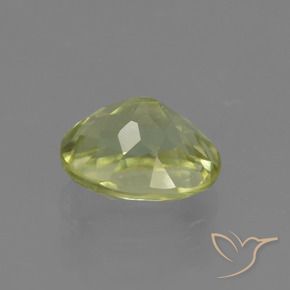 Sillimanite Gemstone in 8.5 x 6.7 mm Size for Sale, Sillimanite Stone in Yellow Green Color