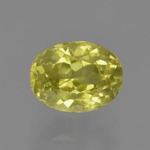 Pineapple yellow Silimanita Gema - 1.8ct Forma ovalada (ID: 411529)