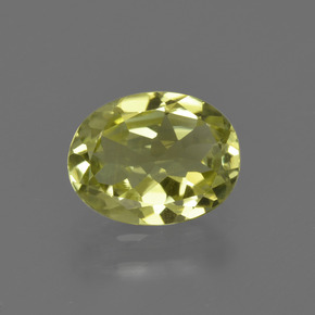 Greenish Yellow Sillimanite Gem - 1.6ct Oval Facet (ID: 411559)