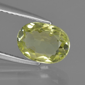 1.6ct Oval Facet Green Yellow Sillimanite for sale thumb image of 1.6ct Oval Facet Green Yellow Sillimanite (ID: 411567)