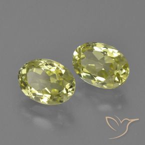2.54 ctw Yellow Sillimanite Stones, Natural Sillimanite in Oval Facet Shape for Sale