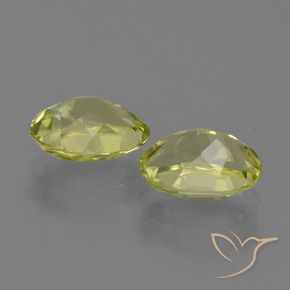 Sillimanite Gemstones in 7.8 x 5.7 mm Size for Sale, Sillimanite Stones in Greenish Yellow Color
