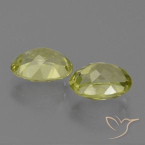 Sillimanite Gemstones in 8 x 6 mm (calibrated) Size for Sale, Sillimanite Stones in Medium Yellow Color