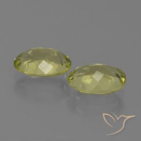 Sillimanite Gemstones in 8 x 6 mm (calibrated) Size for Sale, Sillimanite Stones in Medium Yellow Color