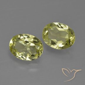 2.47 ctw Yellow Sillimanite Stones, Natural Sillimanite in Oval Facet Shape for Sale