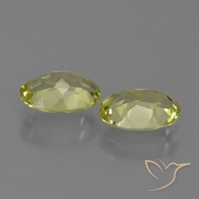 Sillimanite Gemstones in 8 x 6 mm (calibrated) Size for Sale, Sillimanite Stones in Greenish Yellow Color