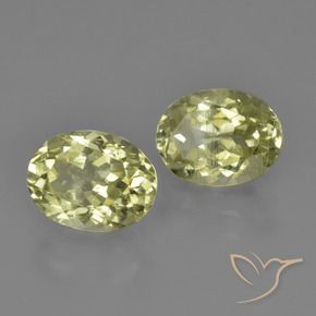 3.06 ctw Yellow Sillimanite Stones, Natural Sillimanite in Oval Facet Shape for Sale