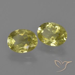 2.61 ctw Yellow Sillimanite Stones, Natural Sillimanite in Oval Facet Shape for Sale