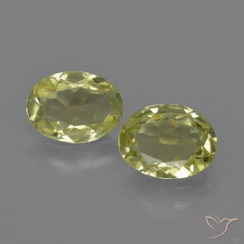 Sillimanita amarela de 2,07 quilates, corte oval de 8 x 5,9 mm do Sri Lanka, Photo A