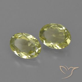 2.07 ctw Yellow Sillimanite Stones, Natural Sillimanite in Oval Facet Shape for Sale