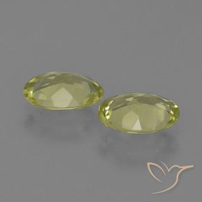 Sillimanite Gemstones in 8 x 6 mm (calibrated) Size for Sale, Sillimanite Stones in Greenish Yellow Color
